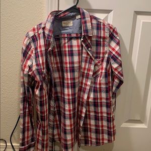 Red, white, blue flannel